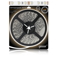 Светодиодная лента 3528/60-SMD 4.8W  12V DC теплый белый (блистер 5м)