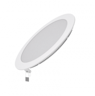 Светодиодный встраиваемый светильник Gauss ультратонкий круглый IP20 18W 4100K