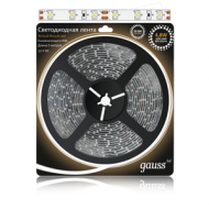 Светодиодная лента 3528/60-SMD 4.8W  12V DC теплый белый IP66 (блистер 5м)