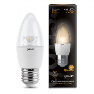 Лампа Gauss LED Candle Crystal Clear E27 4W 2700К