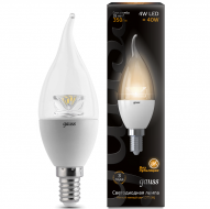 Лампа Gauss LED Candle Crystal Clear E14 4W 2700К