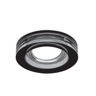 Встраиваемый точечный светильник Gauss Glass CR036 черный