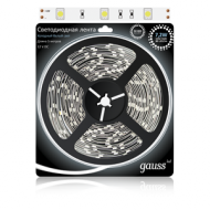 Светодиодная лента 5050/30-SMD 7.2W  12V DC холодный белый (блистер 5м)
