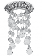 Встраиваемый точечный светильник Gauss Brilliance PT015 Кристалл/Хром