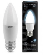 Лампа Gauss LED Candle E27 6.5W 100-240V 4100К