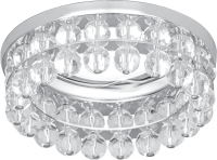 Встраиваемый точечный светильник Gauss Brilliance CR045 Кристалл/Хром